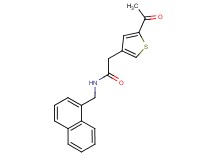2-(5-acetyl-3-thienyl)-N-(1-naphthylmethyl)acetamide