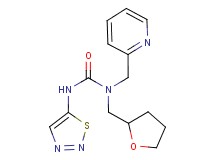 N-(pyridin-2-ylmethyl)-N-(tetrahydrofuran-2-ylmethyl)-N'-1,2,3-thiadiazol-5-ylurea