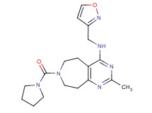 N-(isoxazol-3-ylmethyl)-2-methyl-7-(pyrrolidin-1-ylcarbonyl)-6,7,8,9-tetrahydro-5H-pyrimido[4,5-d]azepin-4-amine