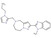 2-(1-methyl-1H-benzimidazol-2-yl)-5-[(1-propyl-1H-imidazol-2-yl)methyl]-5,6,7,8-tetrahydro-4H-pyrazolo[1,5-a][1,4]diazepine