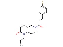 (4aS*,8aR*)-6-[3-(4-fluorophenyl)propanoyl]-1-propyloctahydro-1,6-naphthyridin-2(1H)-one