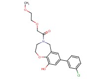 7-(3-chlorophenyl)-4-[(2-methoxyethoxy)acetyl]-2,3,4,5-tetrahydro-1,4-benzoxazepin-9-ol