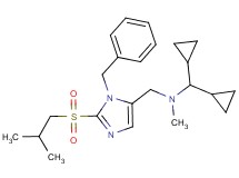 N-{[1-benzyl-2-(isobutylsulfonyl)-1H-imidazol-5-yl]methyl}-1,1-dicyclopropyl-N-methylmethanamine