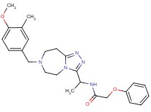 N-{1-[7-(4-methoxy-3-methylbenzyl)-6,7,8,9-tetrahydro-5H-[1,2,4]triazolo[4,3-d][1,4]diazepin-3-yl]ethyl}-2-phenoxyacetamide