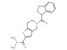 5-(2,3-dihydro-1H-inden-1-ylcarbonyl)-N,N-dimethyl-4,5,6,7-tetrahydrothieno[3,2-c]pyridine-2-carboxamide