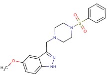 5-methoxy-3-{[4-(phenylsulfonyl)-1-piperazinyl]methyl}-1H-indazole