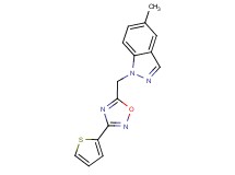 5-methyl-1-{[3-(2-thienyl)-1,2,4-oxadiazol-5-yl]methyl}-1H-indazole
