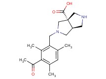 (3aS*,6aS*)-2-(3-acetyl-2,4,6-trimethylbenzyl)hexahydropyrrolo[3,4-c]pyrrole-3a(1H)-carboxylic acid