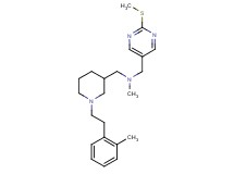 N-methyl-1-{1-[2-(2-methylphenyl)ethyl]-3-piperidinyl}-N-{[2-(methylthio)-5-pyrimidinyl]methyl}methanamine
