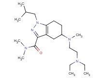 5-[[2-(diethylamino)ethyl](methyl)amino]-1-isobutyl-N,N-dimethyl-4,5,6,7-tetrahydro-1H-indazole-3-carboxamide
