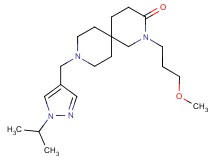 9-[(1-isopropyl-1H-pyrazol-4-yl)methyl]-2-(3-methoxypropyl)-2,9-diazaspiro[5.5]undecan-3-one