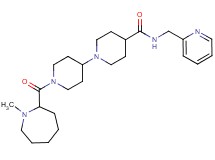 1'-[(1-methyl-2-azepanyl)carbonyl]-N-(2-pyridinylmethyl)-1,4'-bipiperidine-4-carboxamide
