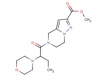 methyl 5-(2-morpholin-4-ylbutanoyl)-4,5,6,7-tetrahydropyrazolo[1,5-a]pyrazine-2-carboxylate