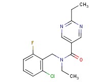 N-(2-chloro-6-fluorobenzyl)-N,2-diethylpyrimidine-5-carboxamide