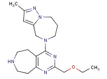 2-(ethoxymethyl)-4-(2-methyl-7,8-dihydro-4H-pyrazolo[1,5-a][1,4]diazepin-5(6H)-yl)-6,7,8,9-tetrahydro-5H-pyrimido[4,5-d]azepine dihydrochloride