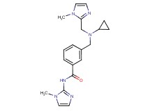 3-({cyclopropyl[(1-methyl-1H-imidazol-2-yl)methyl]amino}methyl)-N-(1-methyl-1H-imidazol-2-yl)benzamide