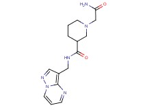1-(2-amino-2-oxoethyl)-N-(pyrazolo[1,5-a]pyrimidin-3-ylmethyl)-3-piperidinecarboxamide