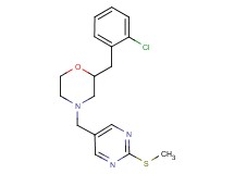 2-(2-chlorobenzyl)-4-{[2-(methylthio)-5-pyrimidinyl]methyl}morpholine