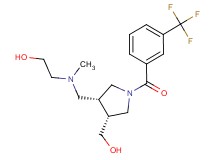 2-[({(3R*,4R*)-4-(hydroxymethyl)-1-[3-(trifluoromethyl)benzoyl]pyrrolidin-3-yl}methyl)(methyl)amino]ethanol