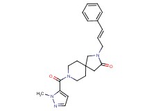 8-[(1-methyl-1H-pyrazol-5-yl)carbonyl]-2-[(2E)-3-phenyl-2-propen-1-yl]-2,8-diazaspiro[4.5]decan-3-one