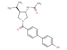 N-{(3S*,4R*)-1-[(4'-hydroxy-4-biphenylyl)carbonyl]-4-isopropyl-3-pyrrolidinyl}acetamide
