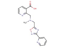 2-({methyl[(3-pyridin-2-yl-1,2,4-oxadiazol-5-yl)methyl]amino}methyl)nicotinic acid