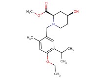 methyl (2R*,4S*)-1-(4-ethoxy-5-isopropyl-2-methylbenzyl)-4-hydroxypiperidine-2-carboxylate