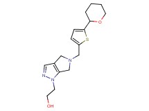 2-[5-{[5-(tetrahydro-2H-pyran-2-yl)-2-thienyl]methyl}-5,6-dihydropyrrolo[3,4-c]pyrazol-1(4H)-yl]ethanol