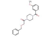 1-[(benzyloxy)acetyl]-4-(3-methoxybenzoyl)piperazine