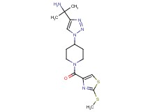 {1-methyl-1-[1-(1-{[2-(methylthio)-1,3-thiazol-4-yl]carbonyl}-4-piperidinyl)-1H-1,2,3-triazol-4-yl]ethyl}amine trifluoroacetate