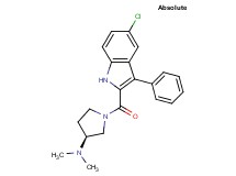 (3S)-1-[(5-chloro-3-phenyl-1H-indol-2-yl)carbonyl]-N,N-dimethyl-3-pyrrolidinamine