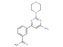 1-[3-(6-amino-2-morpholin-4-ylpyrimidin-4-yl)phenyl]ethanone