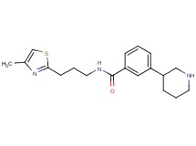 N-[3-(4-methyl-1,3-thiazol-2-yl)propyl]-3-piperidin-3-ylbenzamide