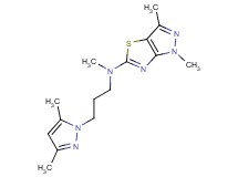 N-[3-(3,5-dimethyl-1H-pyrazol-1-yl)propyl]-N,1,3-trimethyl-1H-pyrazolo[3,4-d][1,3]thiazol-5-amine