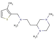 [2-(1,4-dimethyl-2-piperazinyl)ethyl]methyl[(3-methyl-2-thienyl)methyl]amine bis(trifluoroacetate)