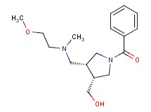 ((3R*,4R*)-1-benzoyl-4-{[(2-methoxyethyl)(methyl)amino]methyl}pyrrolidin-3-yl)methanol