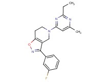 5-(2-ethyl-6-methylpyrimidin-4-yl)-3-(3-fluorophenyl)-4,5,6,7-tetrahydroisoxazolo[4,5-c]pyridine