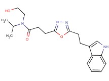 N-(2-hydroxyethyl)-3-{5-[2-(1H-indol-3-yl)ethyl]-1,3,4-oxadiazol-2-yl}-N-isopropylpropanamide