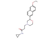N-cyclopropyl-3-[2-(6-methoxy-2-naphthyl)morpholin-4-yl]propanamide