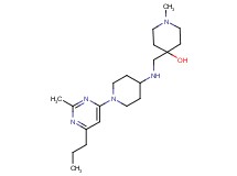 1-methyl-4-({[1-(2-methyl-6-propylpyrimidin-4-yl)piperidin-4-yl]amino}methyl)piperidin-4-ol