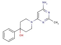 1-(6-amino-2-methylpyrimidin-4-yl)-4-phenylpiperidin-4-ol