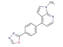 1-methyl-4-[4-(1,3,4-oxadiazol-2-yl)phenyl]-1H-pyrrolo[2,3-b]pyridine