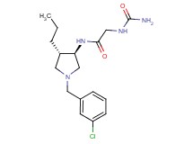 N~2~-(aminocarbonyl)-N~1~-[rel-(3R,4S)-1-(3-chlorobenzyl)-4-propyl-3-pyrrolidinyl]glycinamide hydrochloride