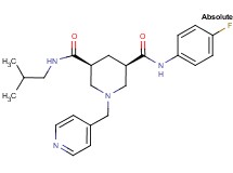 (3R,5S)-N-(4-fluorophenyl)-N'-isobutyl-1-(4-pyridinylmethyl)-3,5-piperidinedicarboxamide
