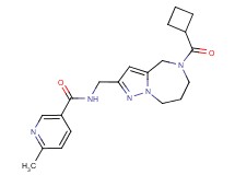 N-{[5-(cyclobutylcarbonyl)-5,6,7,8-tetrahydro-4H-pyrazolo[1,5-a][1,4]diazepin-2-yl]methyl}-6-methylnicotinamide