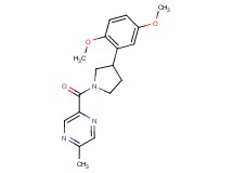 2-{[3-(2,5-dimethoxyphenyl)-1-pyrrolidinyl]carbonyl}-5-methylpyrazine