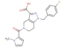 1-(4-fluorobenzyl)-5-[(1-methyl-1H-pyrrol-2-yl)carbonyl]-4,5,6,7-tetrahydro-1H-pyrazolo[4,3-c]pyridine-3-carboxylic acid