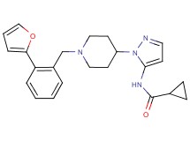 N-(1-{1-[2-(2-furyl)benzyl]-4-piperidinyl}-1H-pyrazol-5-yl)cyclopropanecarboxamide