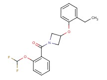 1-[2-(difluoromethoxy)benzoyl]-3-(2-ethylphenoxy)azetidine