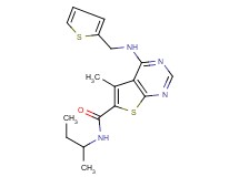 N-(sec-butyl)-5-methyl-4-[(2-thienylmethyl)amino]thieno[2,3-d]pyrimidine-6-carboxamide